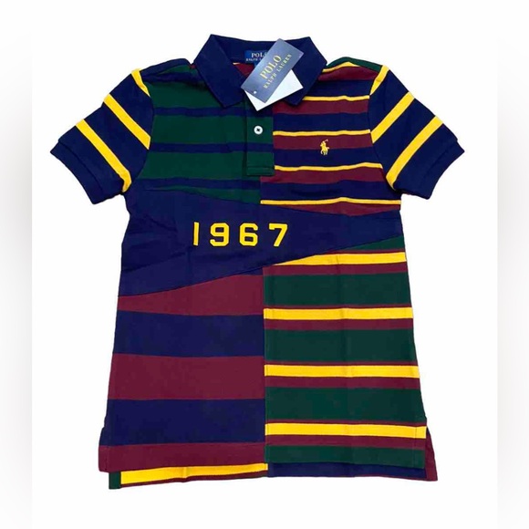 Polo Ralph Lauren 1967 Mesh Striped Polo Shirt - Picture 2 of 9